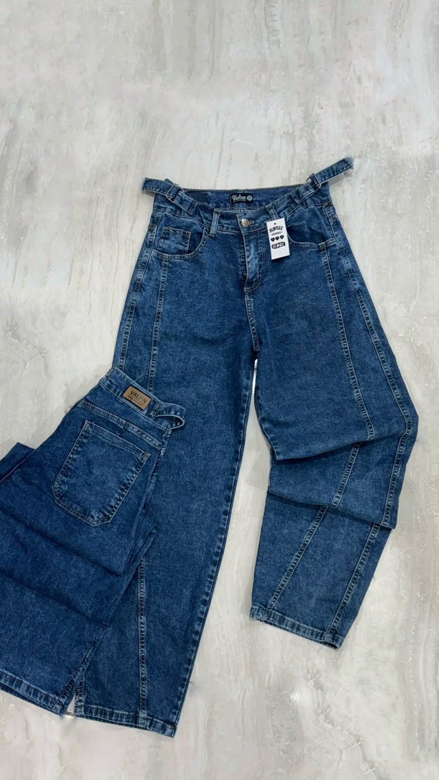 0a053d38-72c0-437e-a0a6-10707f25c506 Jeans baggy tiro medio dama - Imagen 1