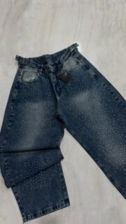 Jeans baggy con strass - Imagen 2