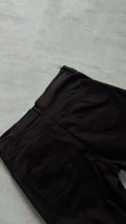 Jeans wide leg elastizado marron - Imagen 4
