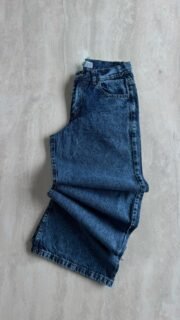 Jean wide leg tiro medio